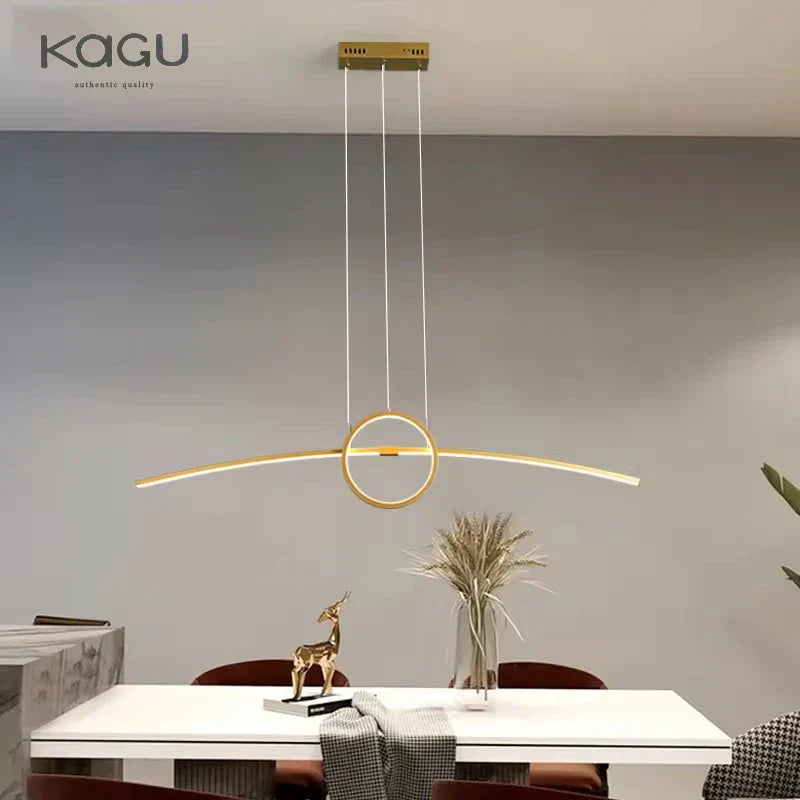 Lustre de plafond à LED DecorBites™ : Éclairage moderne et minimaliste pour table de cuisine et salle à manger