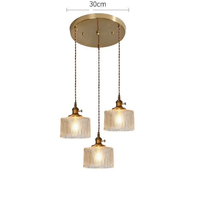 DecorBites™ مصابيح قلادة LED زجاجية خضراء للإضاءة الداخلية في المنزل وغرفة المعيشة والبار والمقهى
