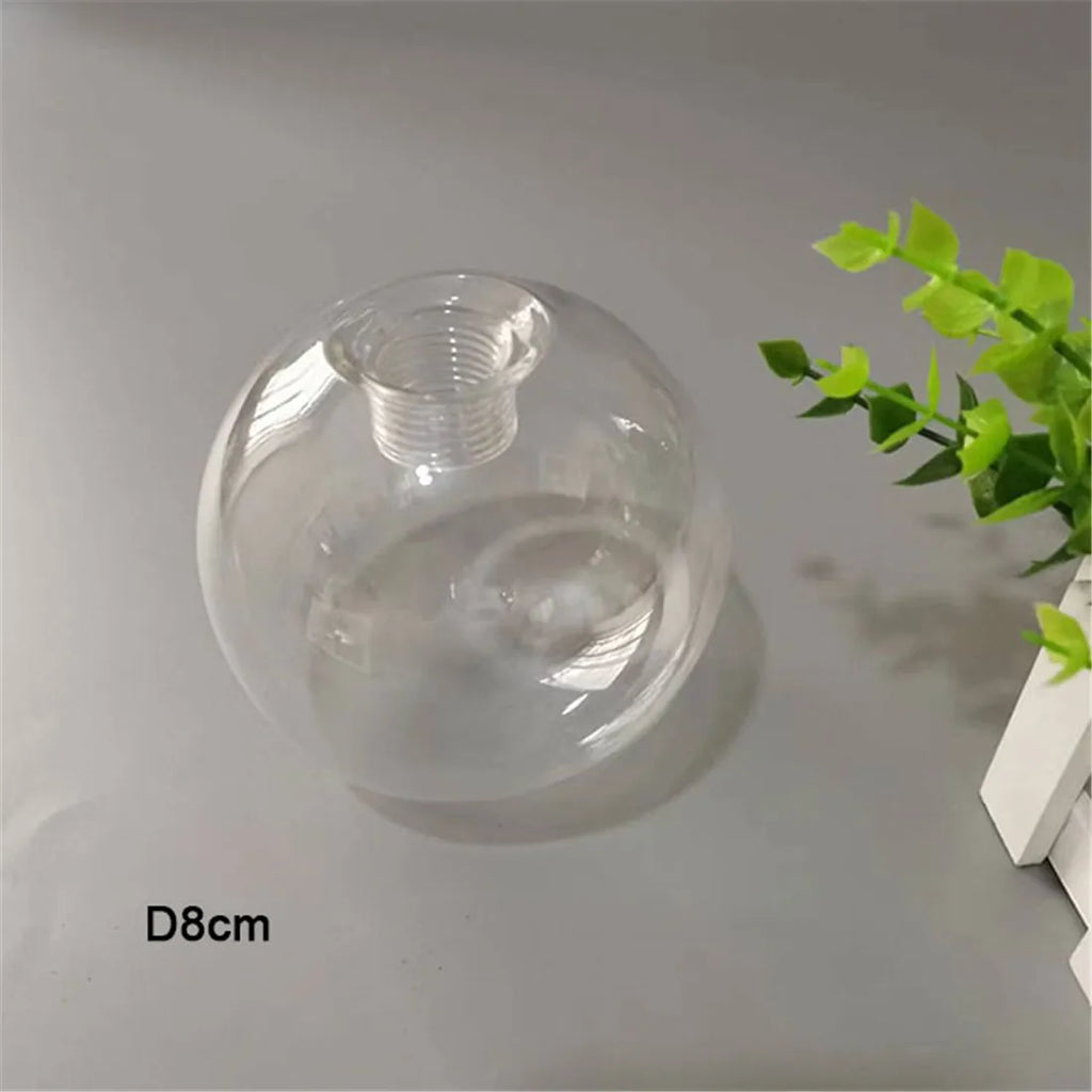 DecorBites™ Clear Glass Pendant Lamp Shade with 2.2cm Thread for Chandeliers & Hanging Lights