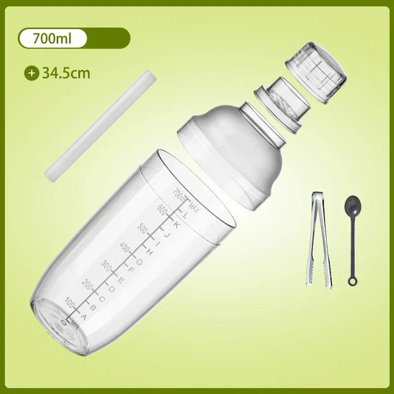 DecorBites™ Cocktail Shaker: Bartender's Beverage Mixer for Champagne & Cocktails