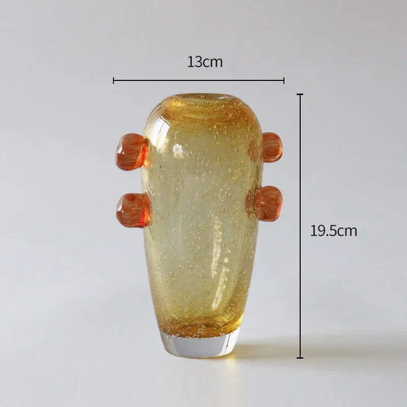 DecorBites™ Creative Bubble Glass Vase Hydroponics Desk Decoration Artificial Flowers Room Decor