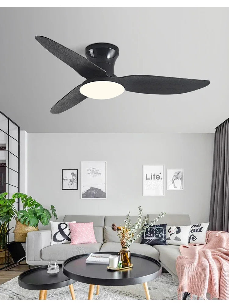 DecorBites™ 30W Remote Control Ceiling Fan with Light - Modern Minimalist Design