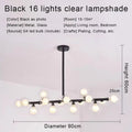 نجفة ديكور بايتس™ الذهبية بإضاءة LED، مصباح معلق عصري لغرفة المعيشة، المطبخ، غرفة النوم، غرفة الطعام