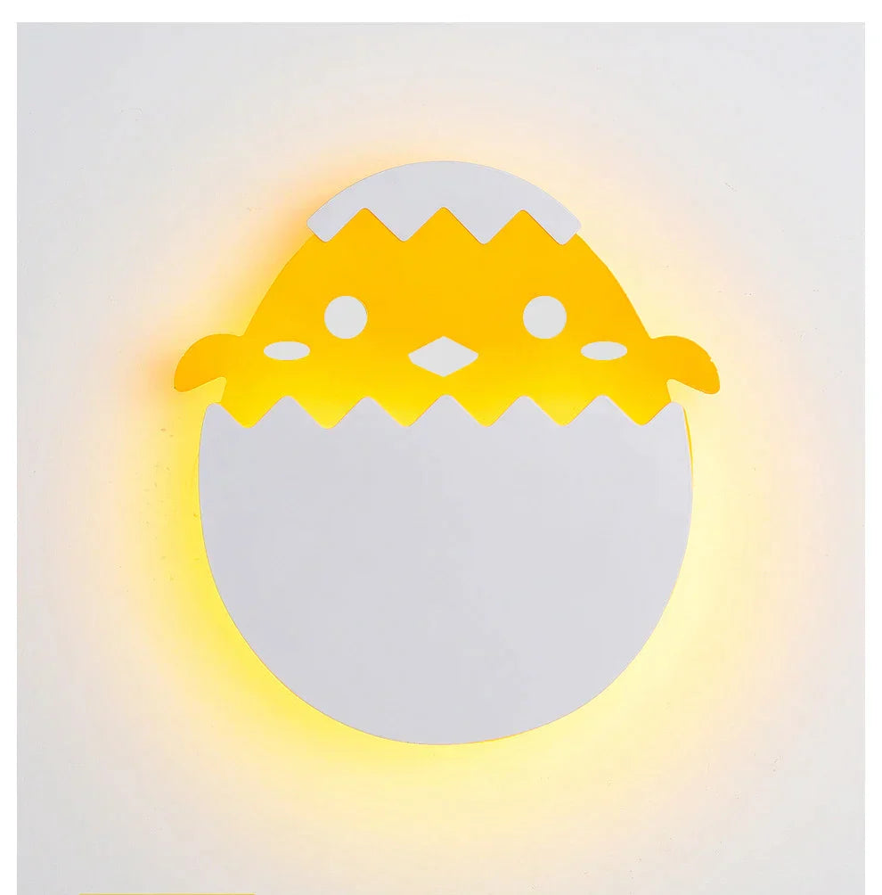 DecorBites™ Dino Egg LED Kids Wall Lamp: Cute Cartoon Bedside Light for Nursery Bedroom