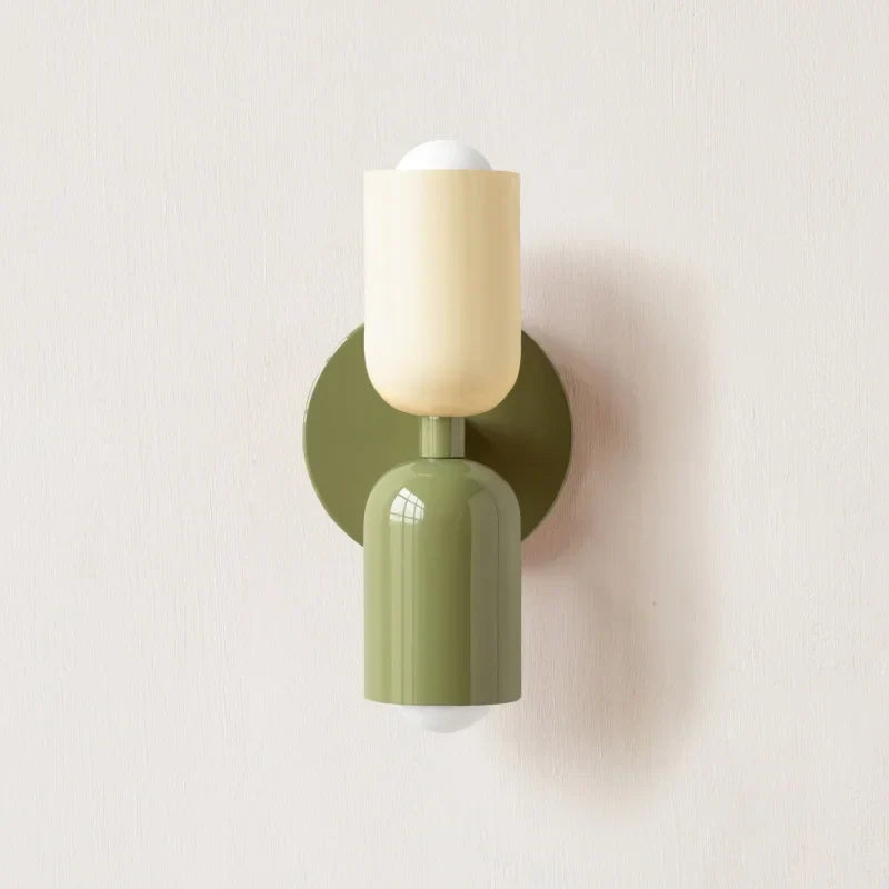 DecorBites™ LED Wall Lights Colorful Iron Double Heads Modern Bedside Lamp