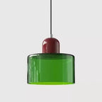 Vintage Stained Glass Mini Pendant Light