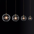DecorBites™ Gold Metal Globe Pendant Light with LED G4 Bulb for Dining Room