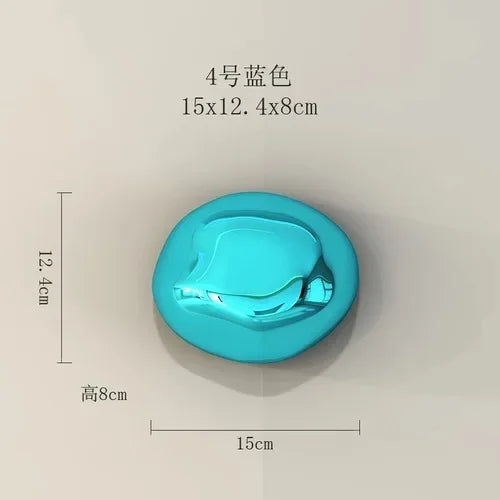DecorBites™ 3D Stone Wall Ornaments: Room Aesthetics & Decoration - Plating Craft Stone Pendants