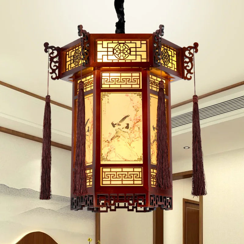 DecorBites™ Bamboo Lantern Pendant Lights: Classic Chinese Beauty for Home Decor