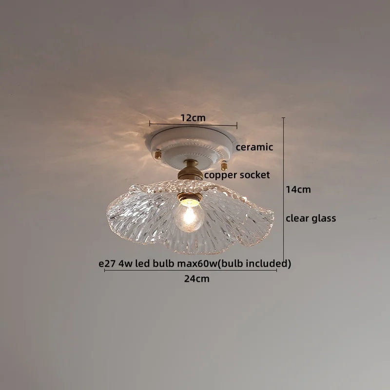 DecorBites™ Plafonnier LED en Verre et Cuivre Luminaria De Teto