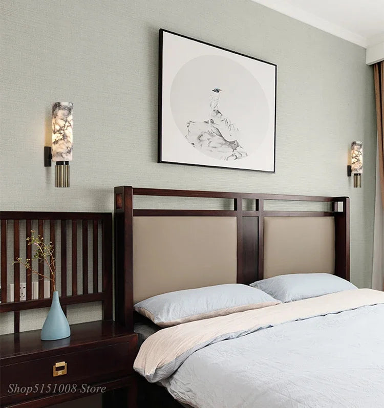 Applique Murale DecorBites™ en Marbre Dolomite Art Moderne Nordique pour Salon et Chambre
