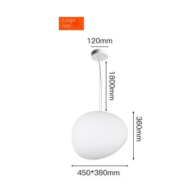 DecorBites™ مصباح معلق زجاجي كروي LED - تركيبات إضاءة نورديك بيضاء