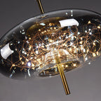 Nordic Star Glass Pendant Light With Long Cord