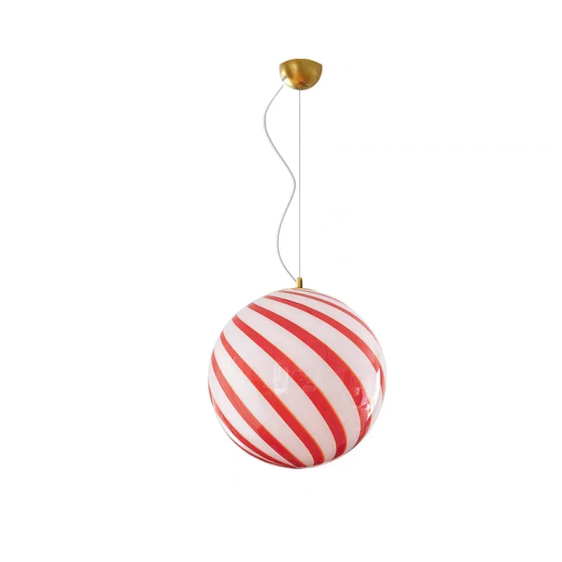Modern Colorful Glass Ball Pendant Light