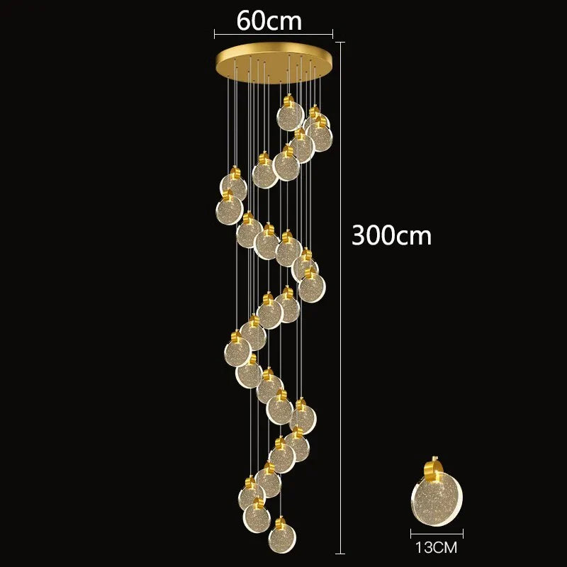 ثريات ديكور بايتس™ LED المتدلية لديكور المنزل العصري والإضاءة الداخلية