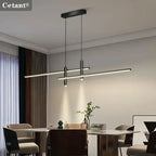 Modern Black or Gold Dimmable LED Pendant Light