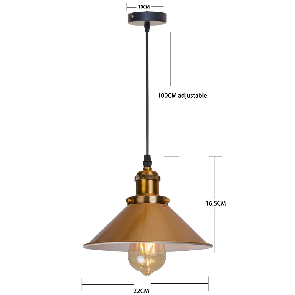 Suspension LED industrielle rétro DecorBites™ pour la maison, la salle à manger, le bar et la décoration de restaurant