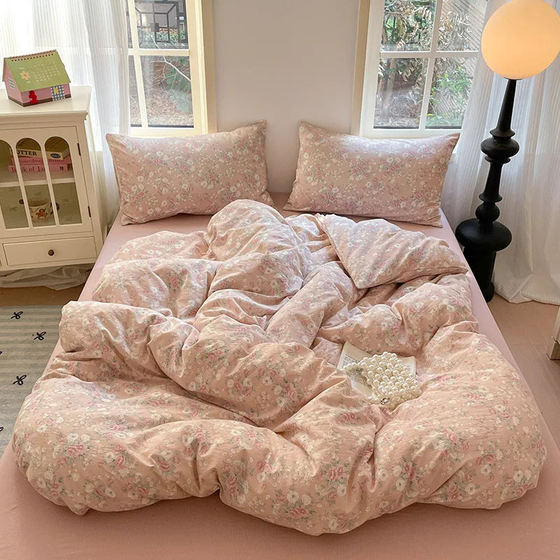 طقم مفروشات من القطن مزدوج الطبقات من DecorBites™ - طقم لحاف عالي الجودة وفائق النعومة