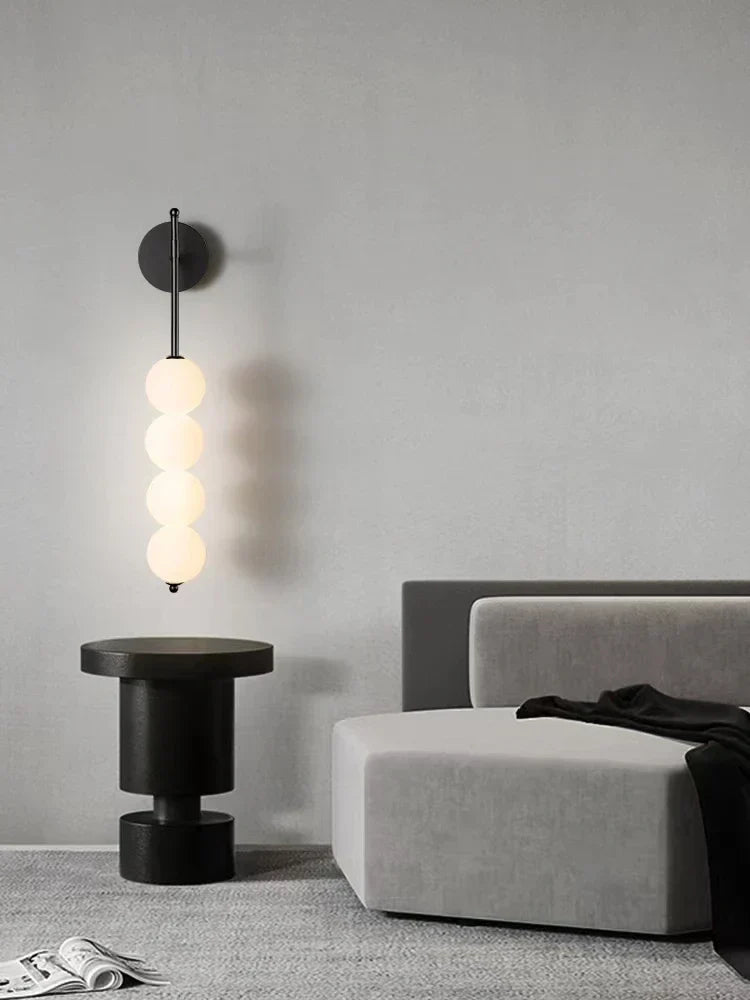 DecorBites™ Glass Ball LED Wall Sconce for Modern Living and Dining Room Decor
