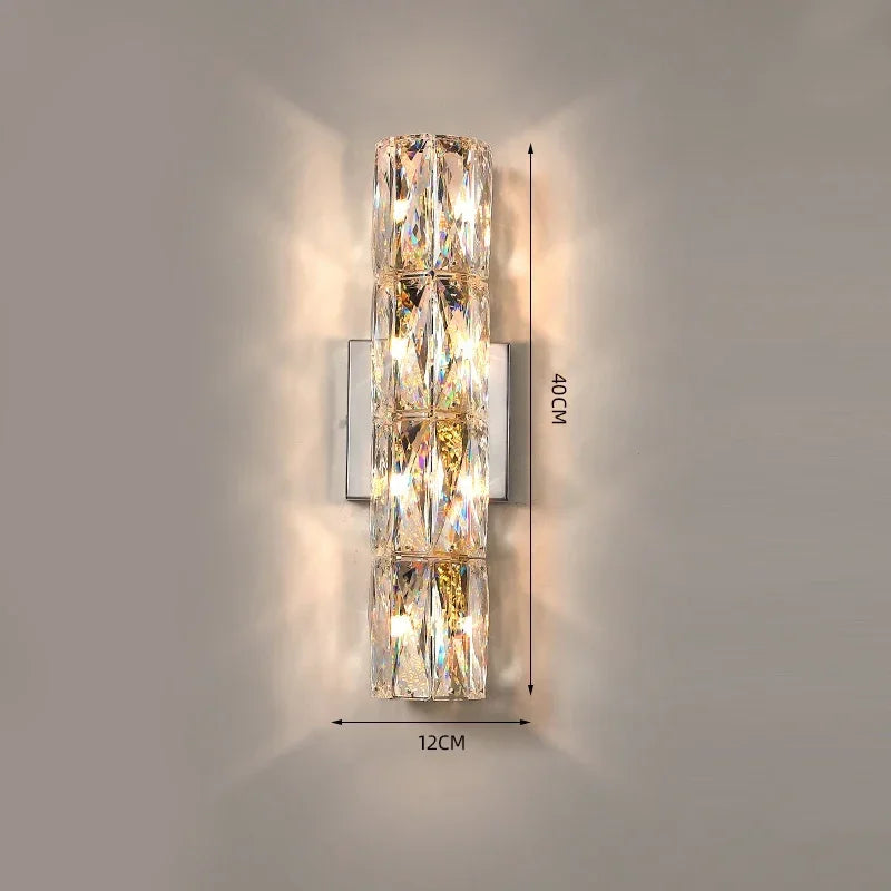 DecorBites™ Crystal Wall Light: Luxury Nordic Style for Living Room & Bedroom