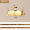 DecorBites™ Contemporary LED Chandelier for Home Decor in Modern French Design