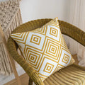DecorBites™ Cotton Linen Embroidery Japanese Style Pillowcase 45x45cm