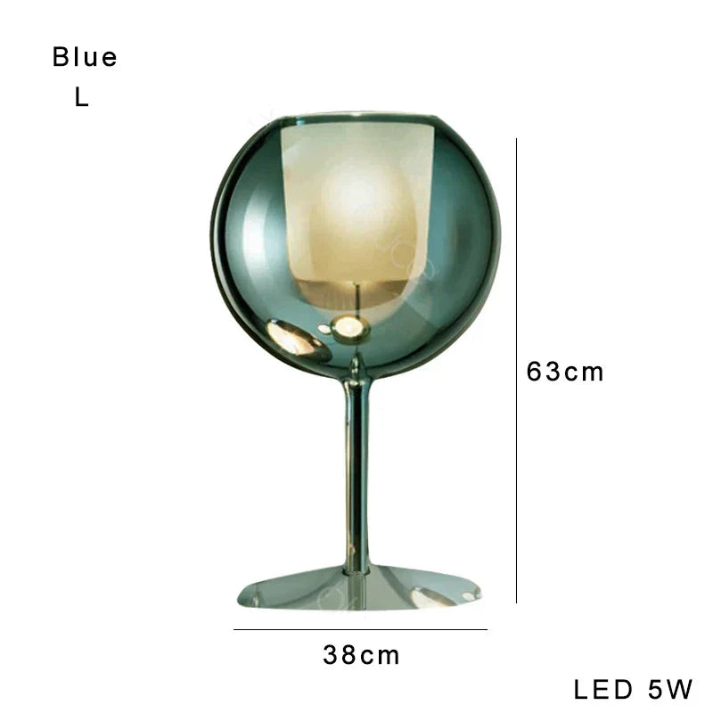 DecorBites™ Glass Gold Table Lamp: Luxury Designer Desk Light for Elegant Living Spaces