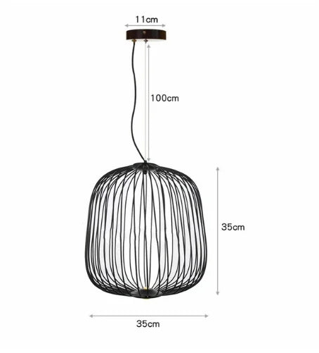 Spokes Birdcage Pendant Light in Polished Chrome