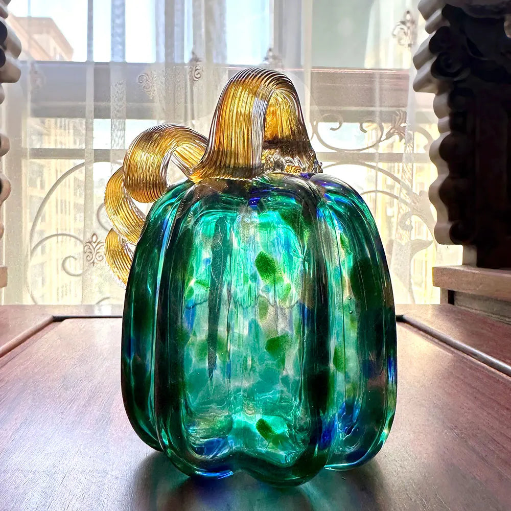Figurines de citrouilles en verre faites à la main DecorBites™ Statues de collection Décoration d'intérieur