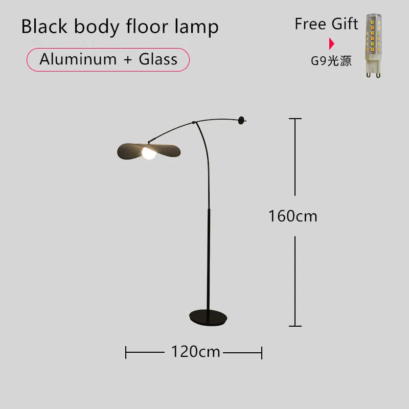 DecorBites™ Adjustable Long Arm LED Floor Lamp for Reading & Living Room