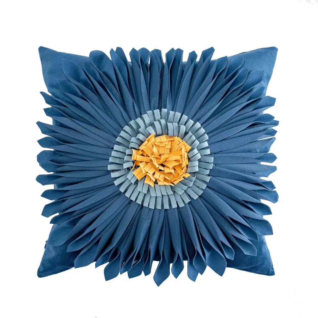 DecorBites™ Geometric Tufted Tassel Cushion Cover Cotton Canvas Fall Pillow Cover