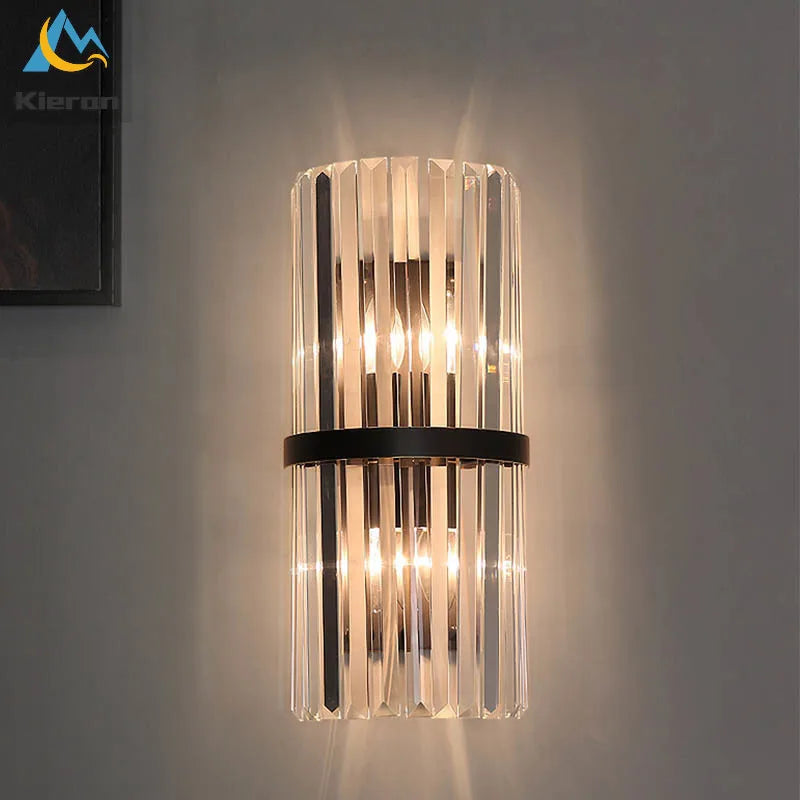 DecorBites™ Crystal LED Wall Lights: Modern 40CM Bedroom Living Room Lamp