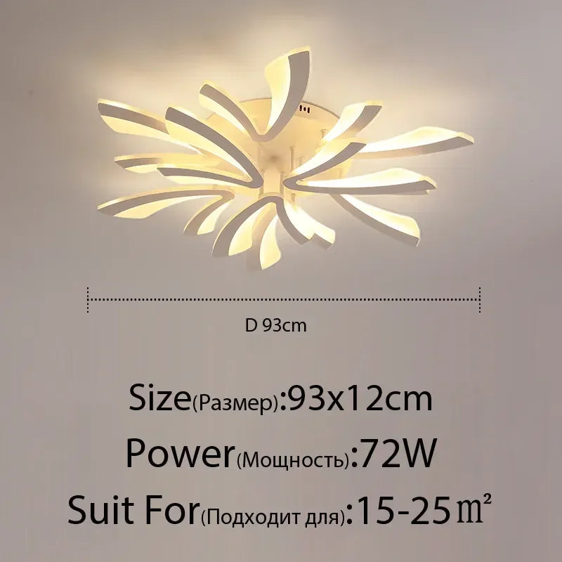 ثريا سقف LED DecorBites™ مع جهاز تحكم عن بعد لديكور المنزل