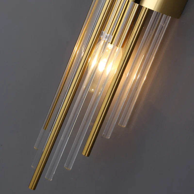 DecorBites™ Crystal Copper Wall Lights: Postmodern Luxe Bedroom & Living Room Lighting