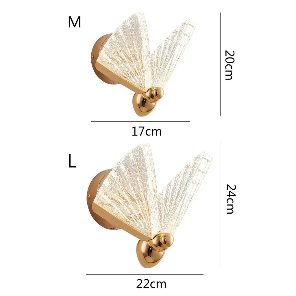 Applique Murale LED Papillon DecorBites™ : Éclairage Intérieur Nordique Moderne pour Salon, Escalier et Chambre à Coucher