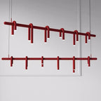 Modern 6-Light Metal Pendant Chandelier