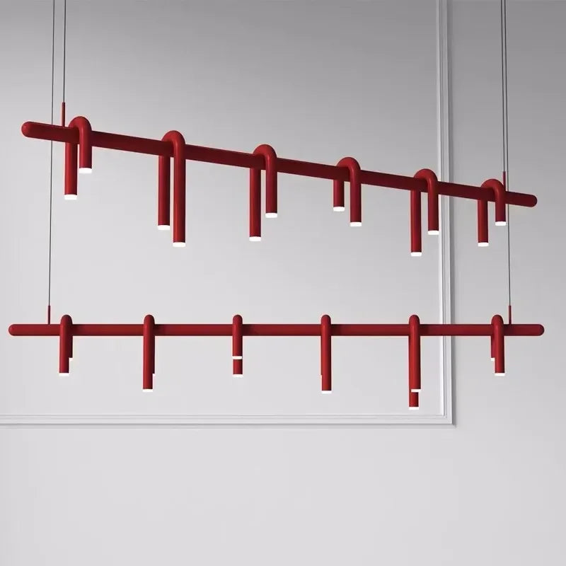 Modern 6-Light Metal Pendant Chandelier