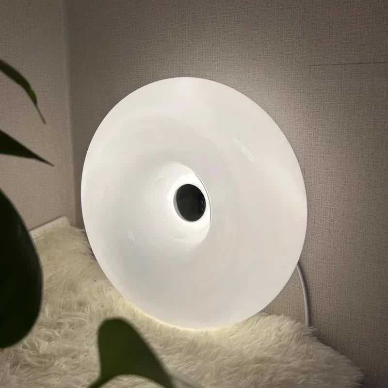أبليك حائط DecorBites™ زجاجي على شكل دونات بتقنية LED لغرفة المعيشة وغرفة النوم والردهة وإضاءة الشرفة