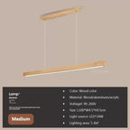 Nordic Linear Wood LED Pendant Light