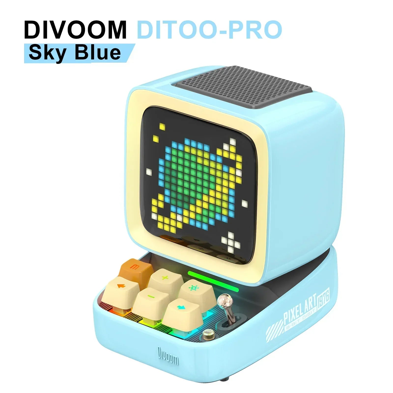 DecorBites™ Ditoo-Pro Retro Pixel Game Speaker Alarm Clock DIY LED Light