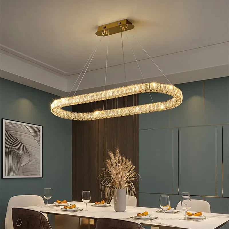 Plafonnier LED Lustre Cristal DecorBites™ pour Décoration Intérieure