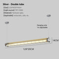 Retro Linear Glass Pendant Light In Polished Chrome