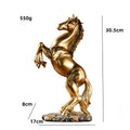 DecorBites™ Horse Resin Sculpture: Elegant Tabletop Decor for Home, Office, or Venue