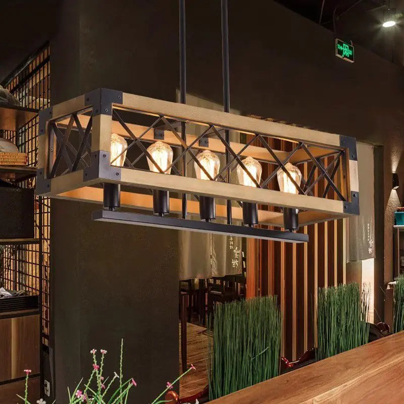 "DecorBites™ Vintage Hotel Wrought Iron Chandelier for Dining and Living Room Decor"