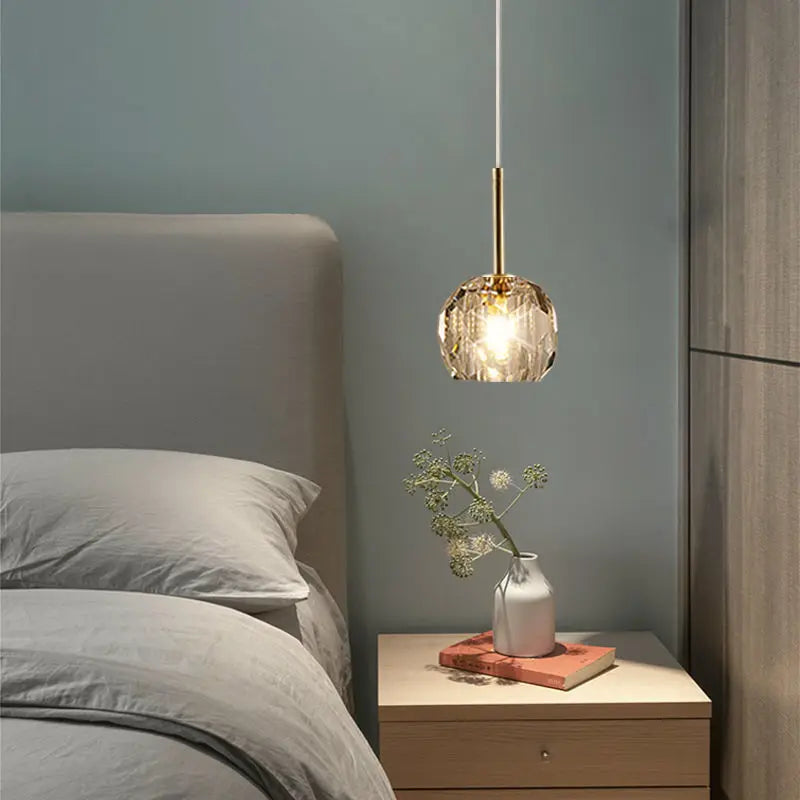 Nordic Modern Crystal Accent Pendant Light