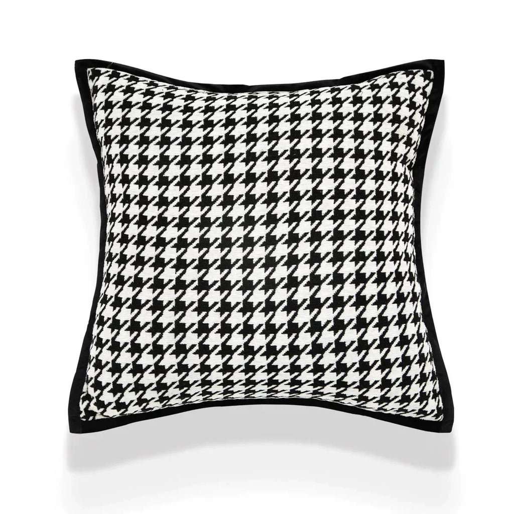 DecorBites™ Houndstooth Jacquard Pillowcase 45X45CM – Nordic Simple Decorative Throw Pillow Cover