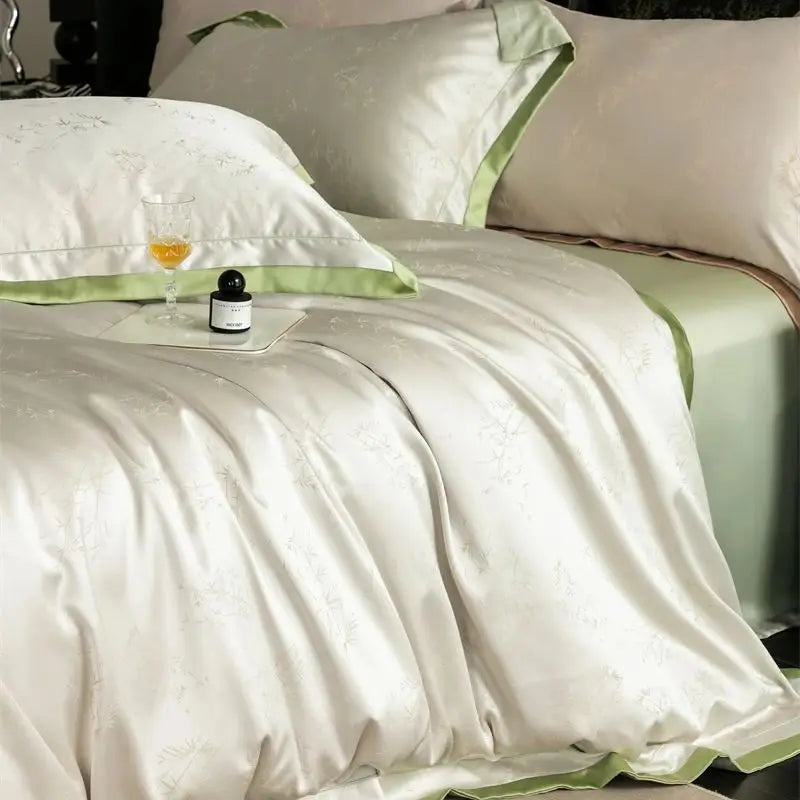 طقم ملاءات سرير يوكلبتوس فاخر DecorBites™ باللون الأسود/الذهبي - ناعم كالحرير ولطيف على البشرة