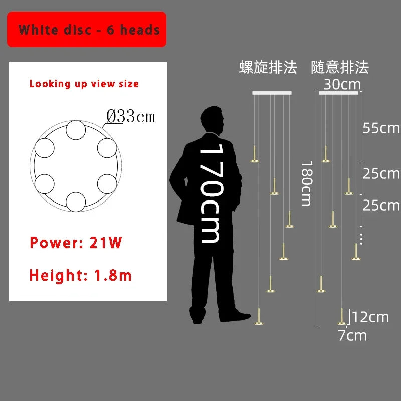 DecorBites™ 2024 Nordic Minimalist Ceiling Chandelier - Trendy Living Room Lighting Decor