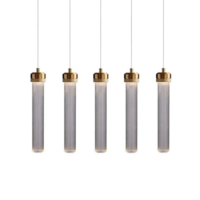 Modern Gold Glass Pendant Light