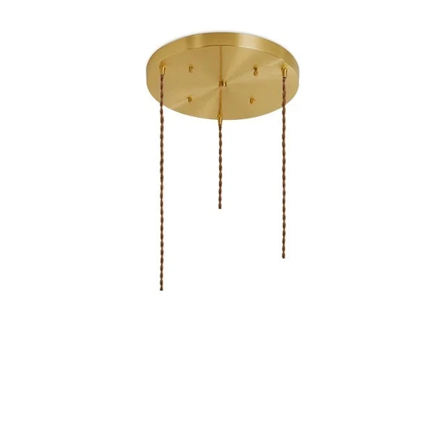 مصباح تعليق مودرن DecorBites™ LED زجاجي أخضر مع حامل نحاسي